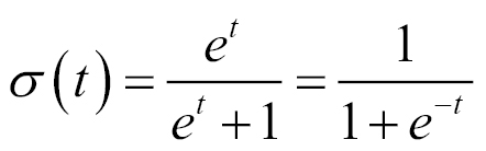 Logistic function as a linear modeling generalization