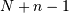 N+n-1