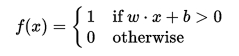 Perceptron algorithm