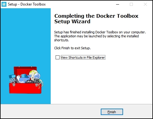 Downloading the Docker toolbox installer